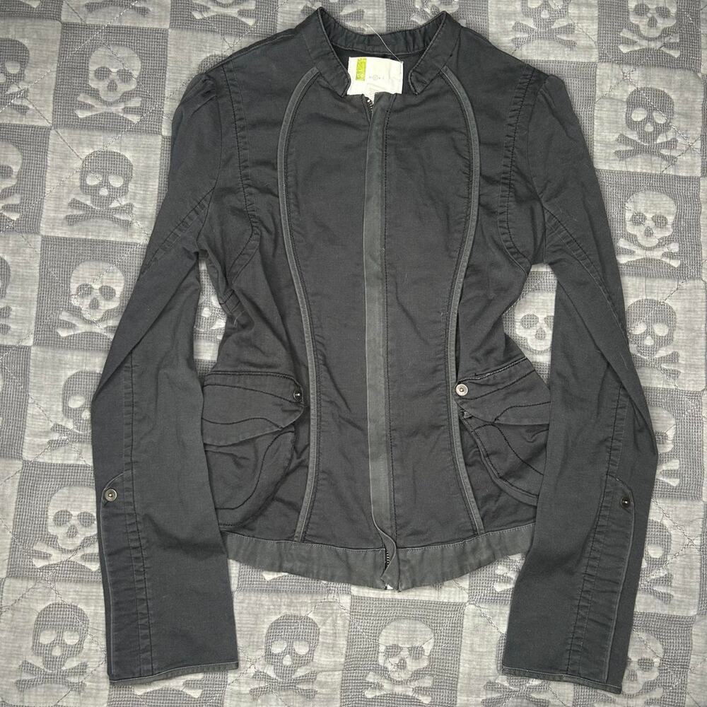 Y2k military cargo jacket